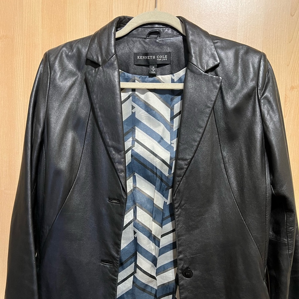 Keneth Cole leather jacket.